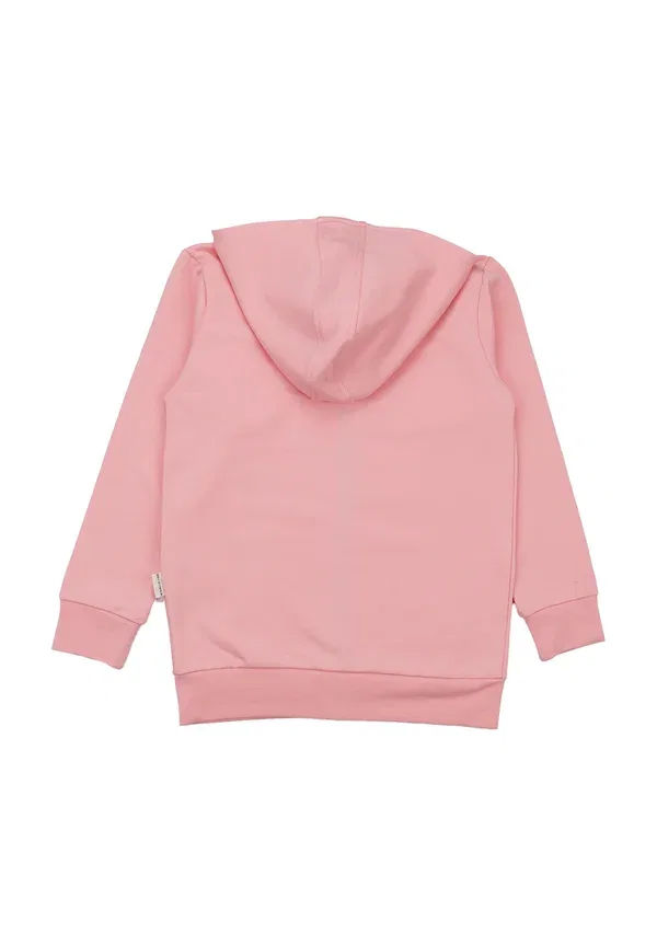 Толстовка на молнии из хлопка с эластаном Zip-up Sweatshirt Walkiddy Pink, розовый — фото 2