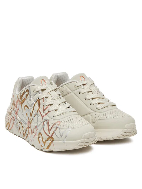 Кроссовки Uno Lite - Metallic Skechers, белый — фото 2