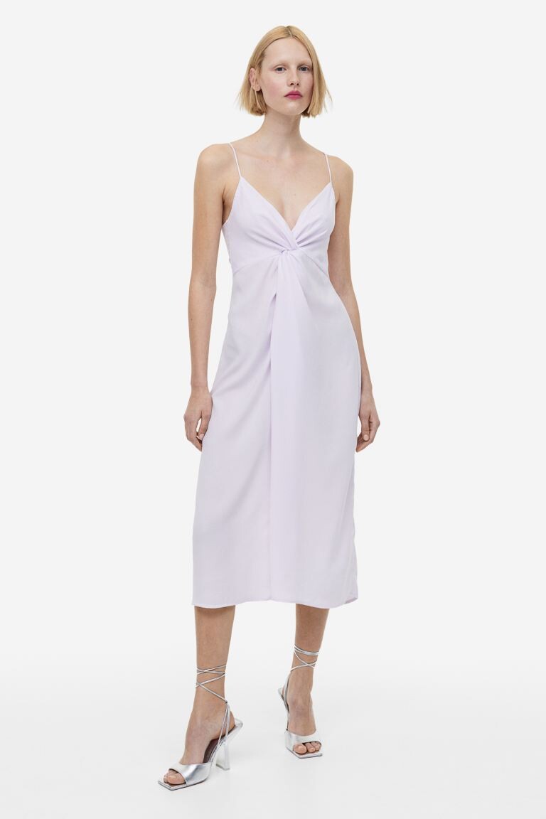 

Платье с V-образным вырезом H&M, сирень