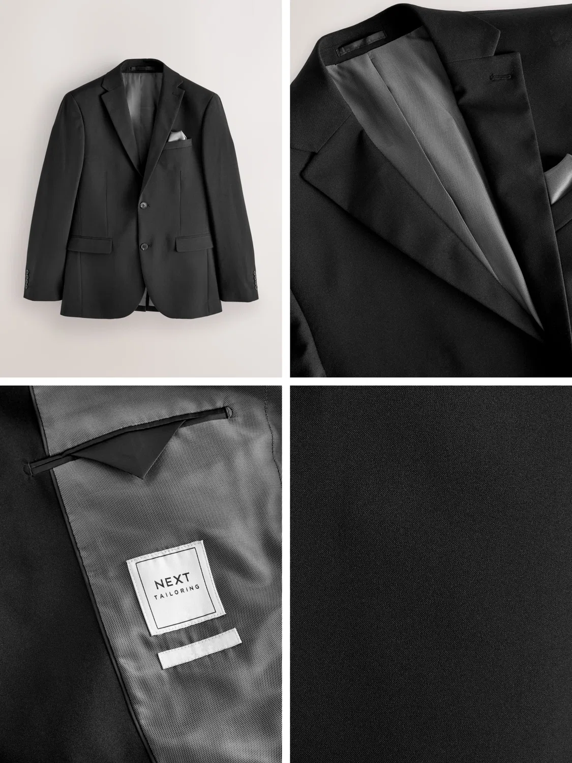 Пиджак классический Regular Fit Essential Next, черный — фото 3