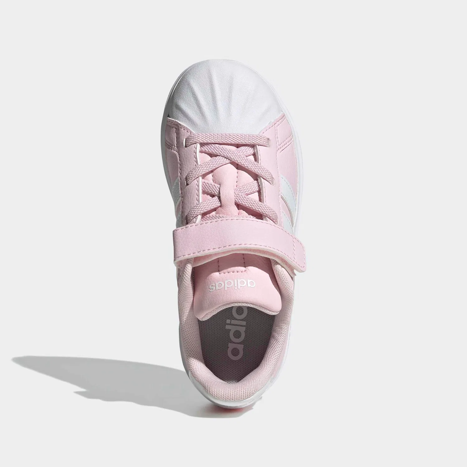 Детские кроссовки с мыском-ракушкой Adidas Sportswear, Clear Pink/White/Grey — фото 4