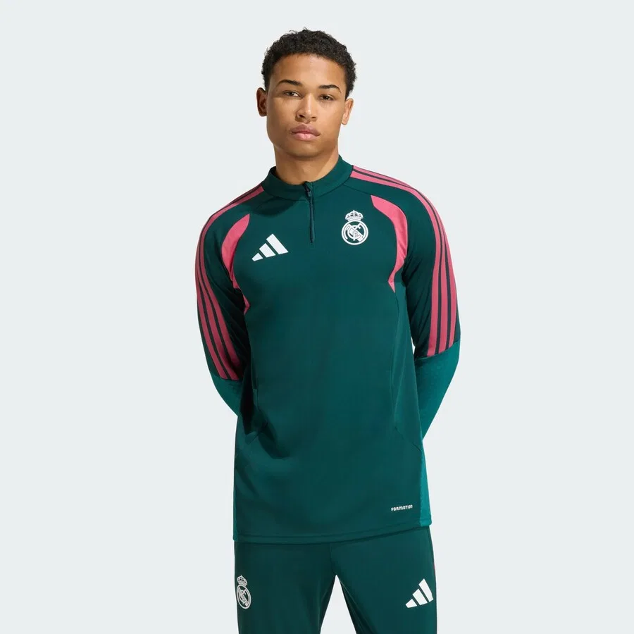 Футболка ADIDAS PERFORMANCE Performance Shirt 'Real Madrid 26/27 Tiro26 Competition' изумрудного и темно-зеленого цвета — фото 2
