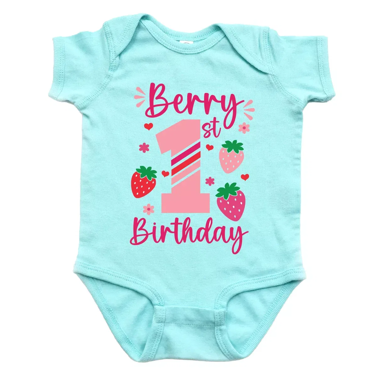 Детское боди с коротким рукавом Berry 1st Birthday The Juniper Shop, Chill — фото 2