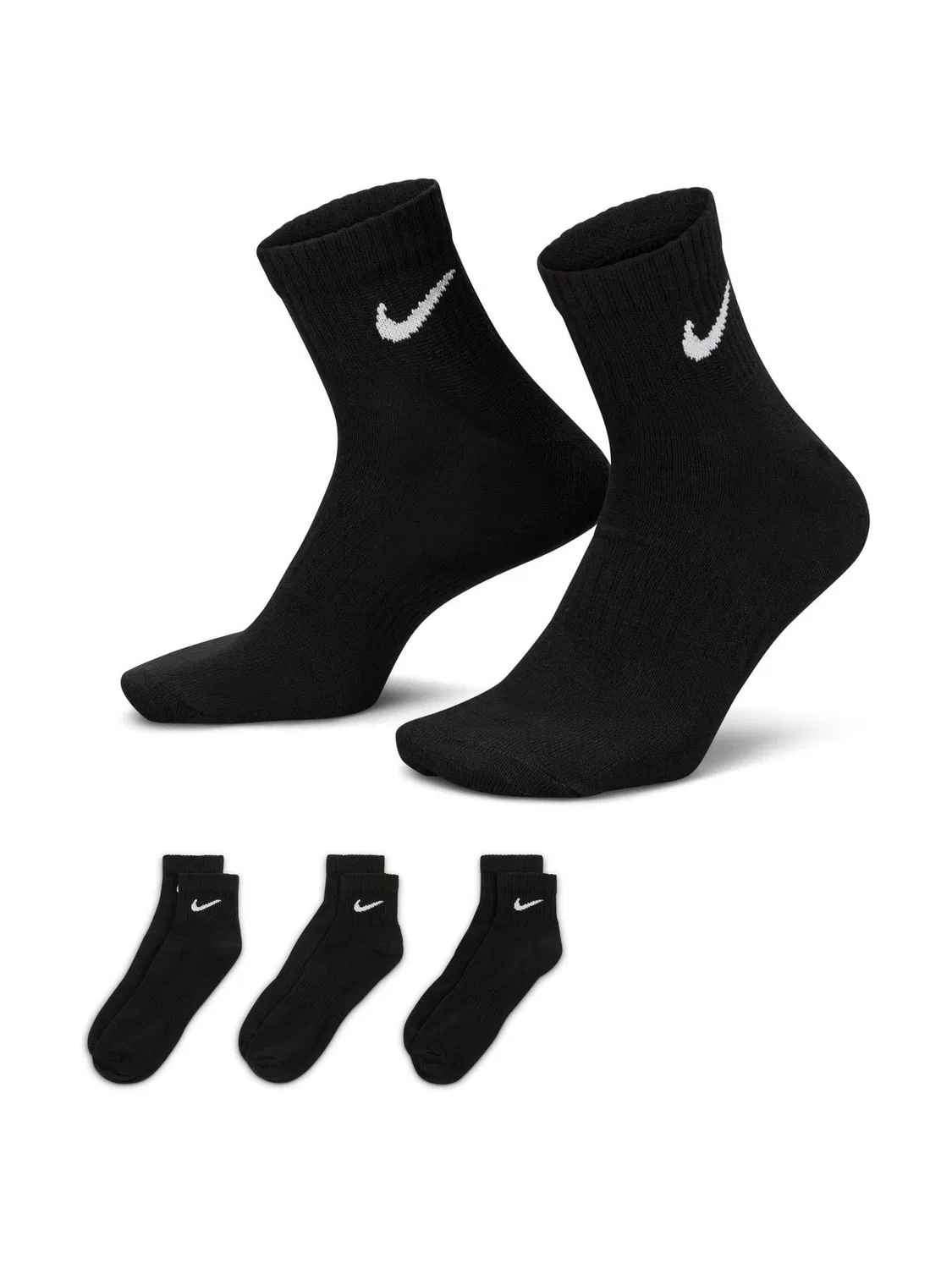 Носки Nike Everyday Lightweight, 3 пары, черный