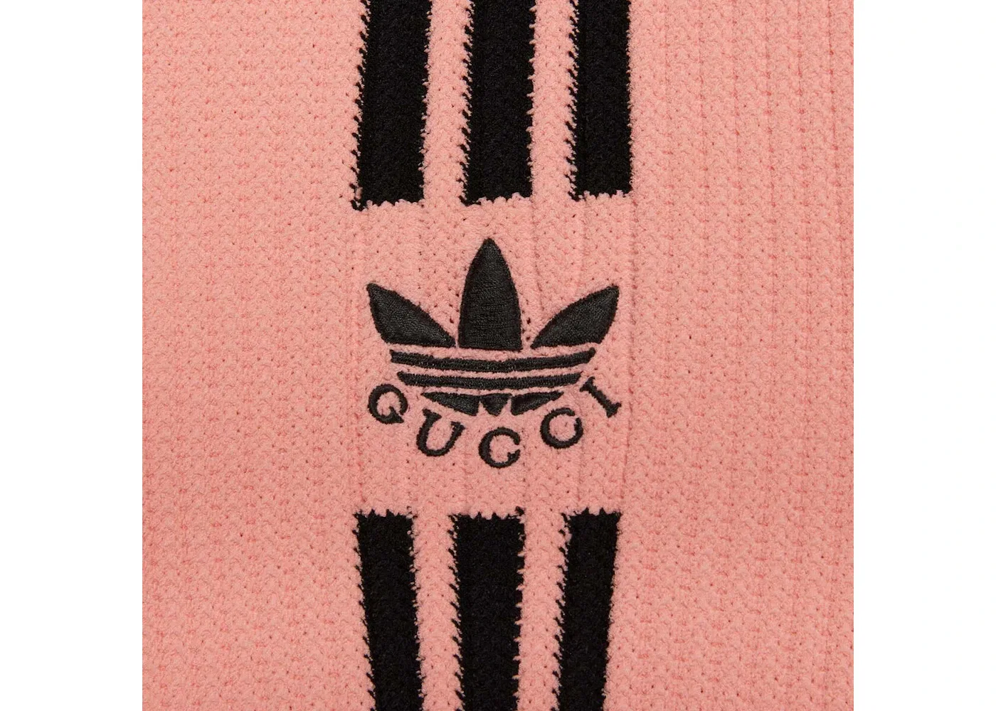 Женский укороченный кардиган с принтом Gucci x Adidas Cardigan, Pink — фото 2