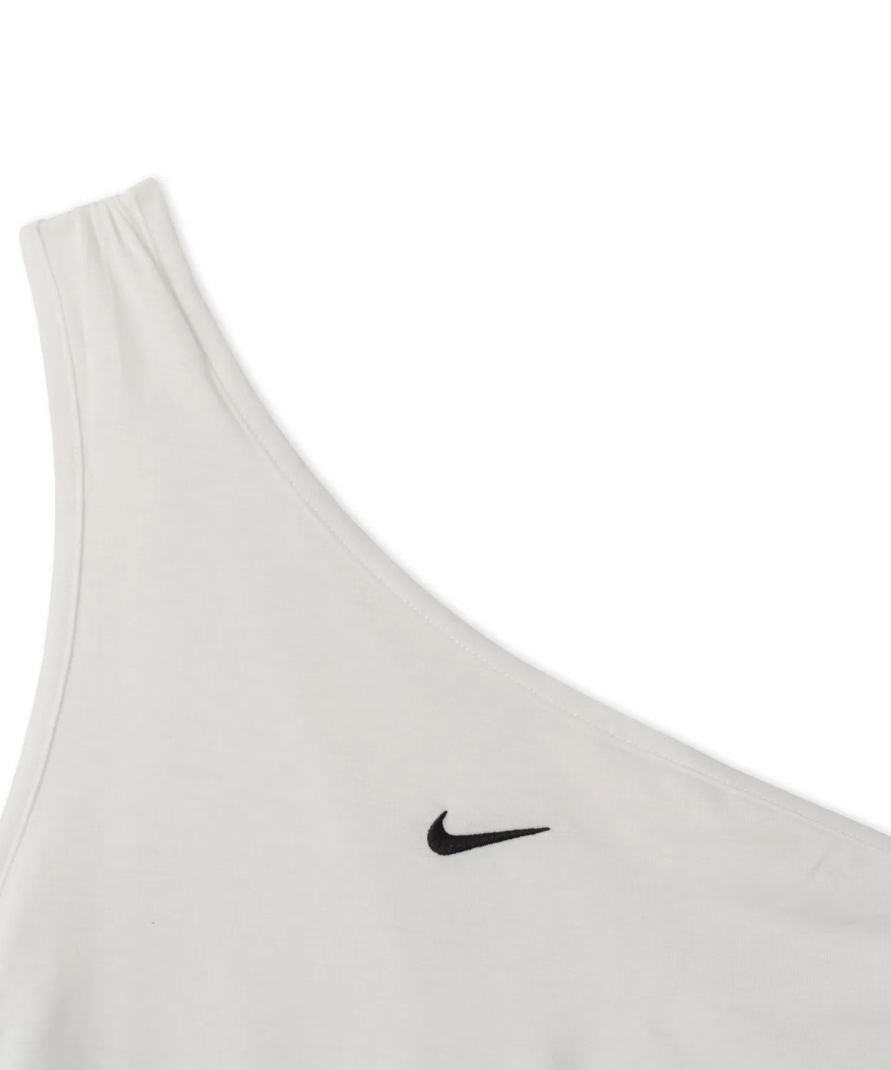 Женский топ без рукавов с одним плечом NIKE AS WMNS TIGHT ONE SHOULDER TANK TOP, Белый — фото 3