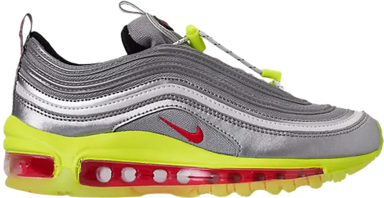 

Кроссовки Nike Air Max 97 RFT GS 'Silver Volt', серебряный