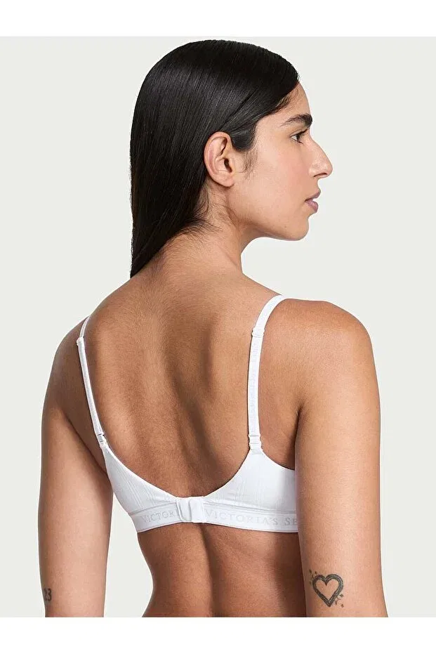 Женский бюстгальтер-пуш-ап из модала Victoria'S Secret, Vs White — фото 2