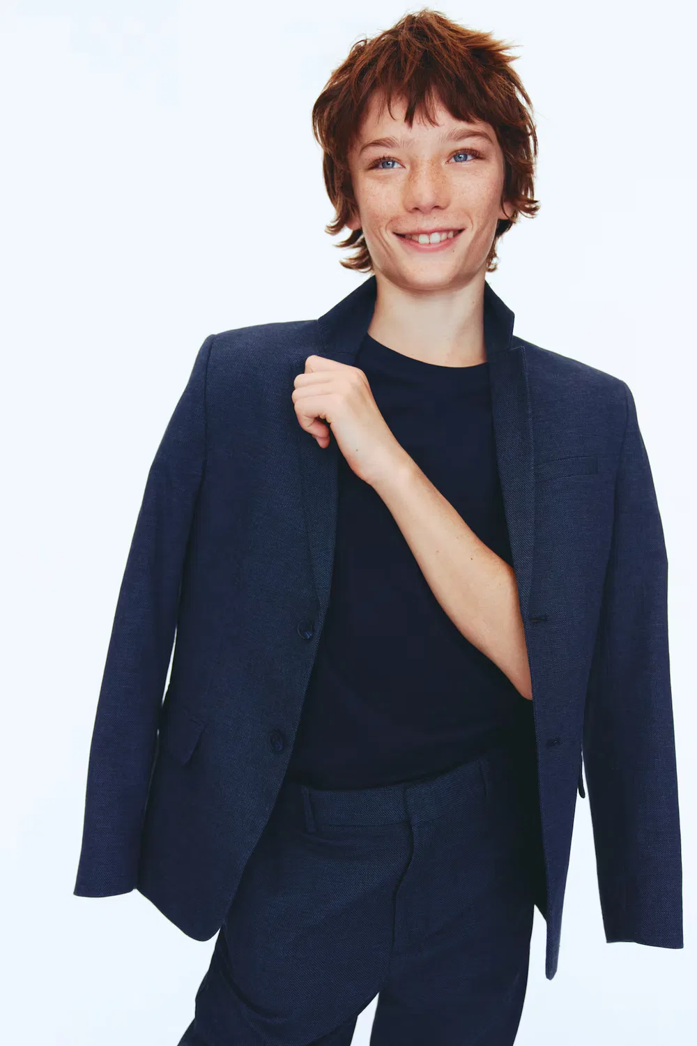 Костюм из смеси льна H&M, Marineblau — фото 2