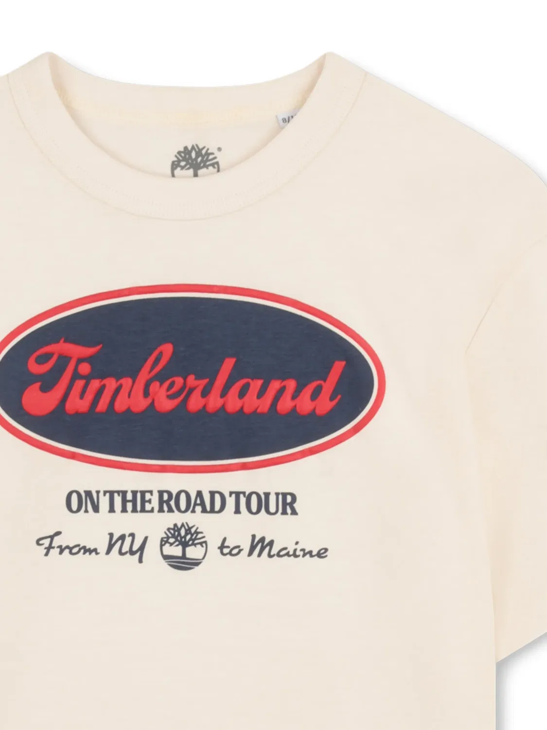 Футболка с графичным принтом Timberland, нейтральный — фото 2