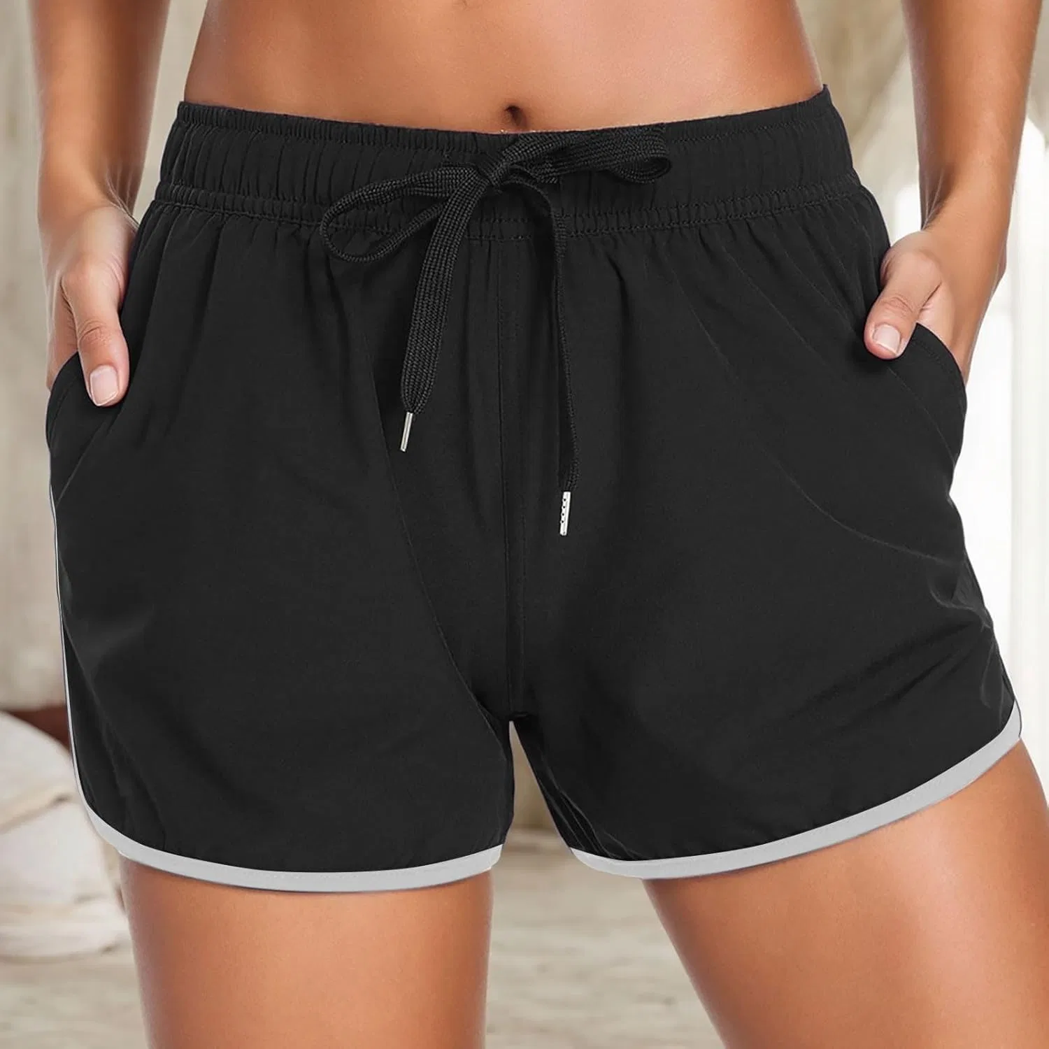 Женские плавательные шорты для контроля живота Generic, Black — фото 2