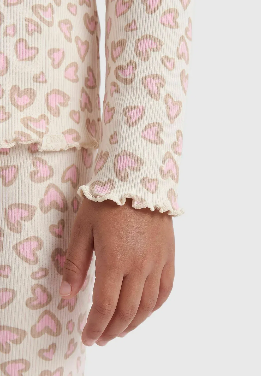 Kmgtrinny life aop ls o-nck top jrs noos - long sleeved top Only Mini, Tofu