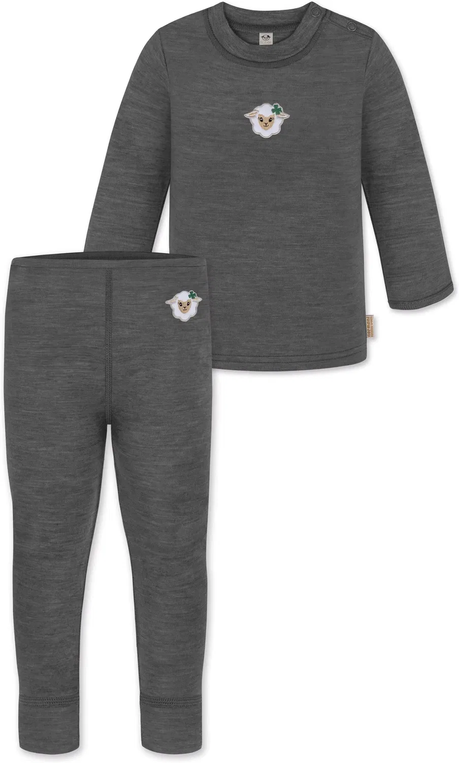 Пуловер и штаны из мериносовой шерсти для малышей Normani Outdoor Sports, серый