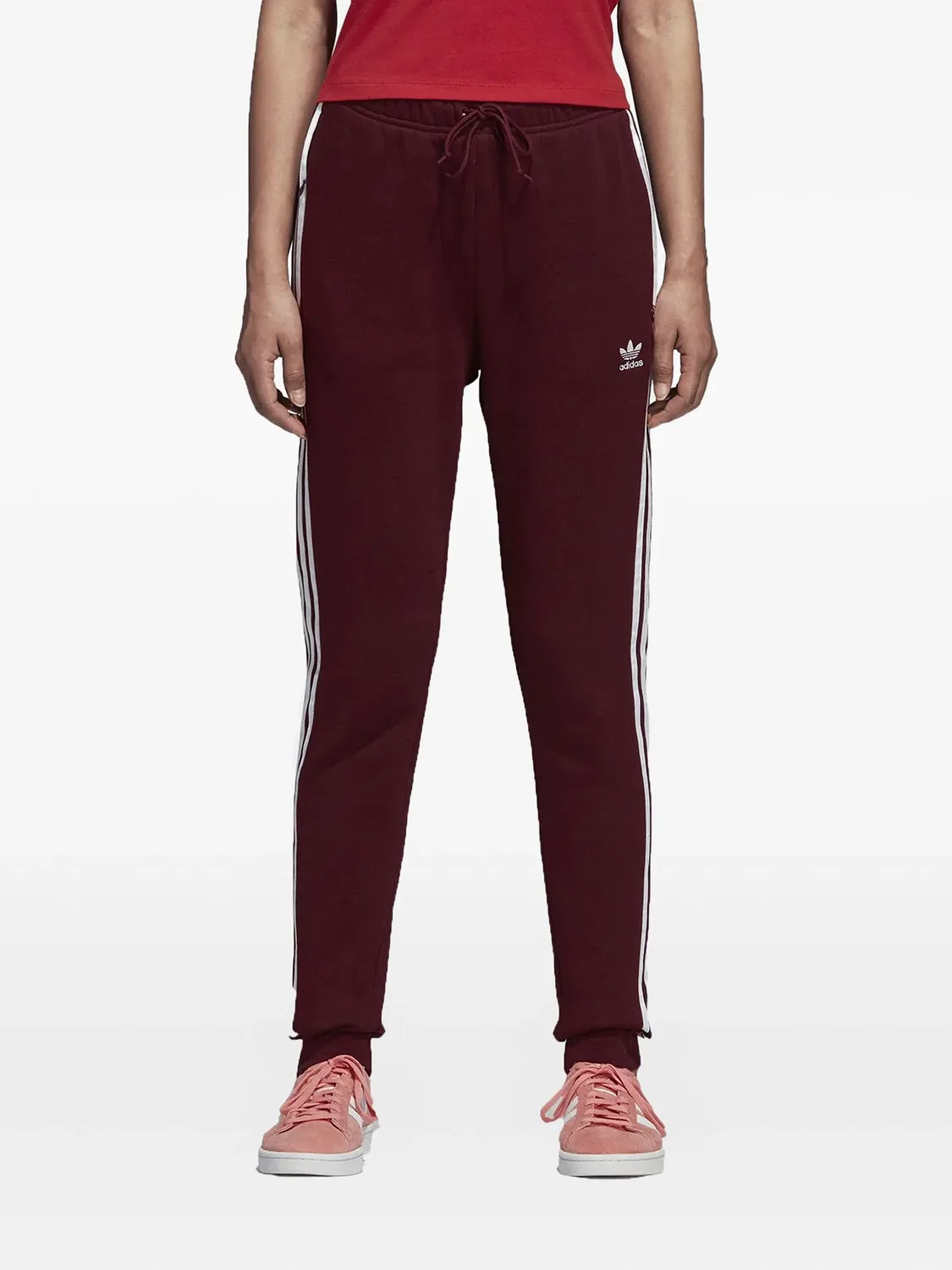 Спортивные брюки с логотипом Adidas, красный — фото 2