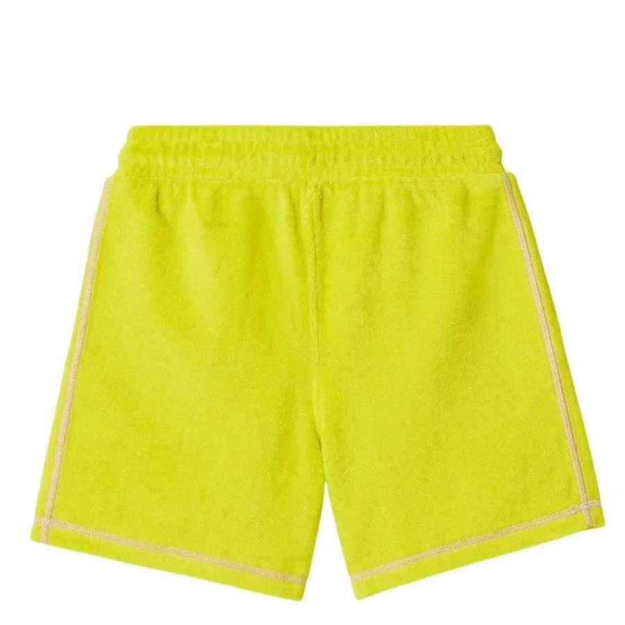 Шорты хлопковые с принтом Kids Nixon EKD Drawstring Burberry, Vivid Lime — фото 2