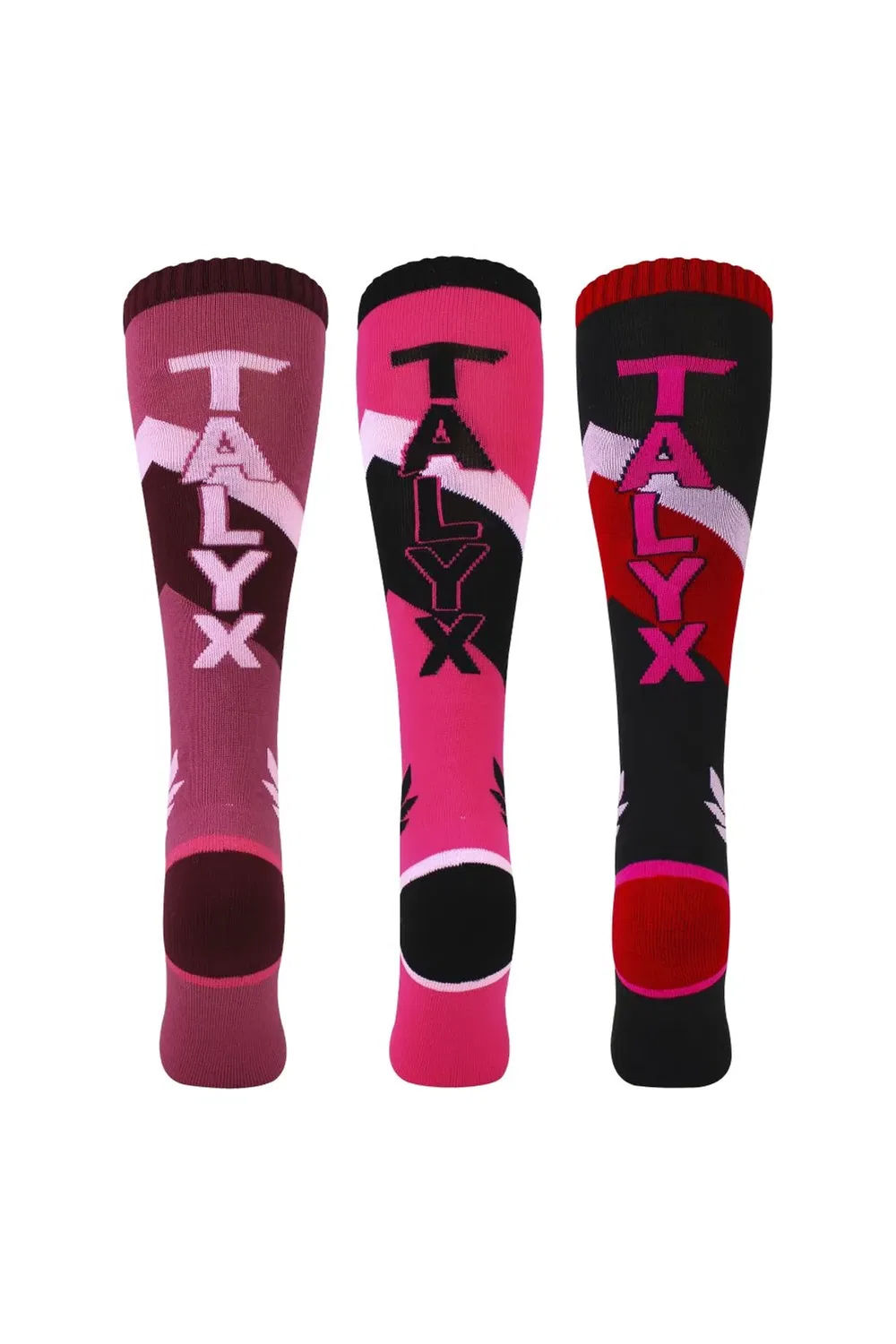 Комплект из 3 утепленных зимних носков для горнолыжного спорта Talyx, Pink — фото 3