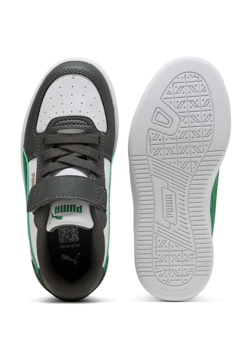 Детские кроссовки с SOFTFOAM+ Puma Caven 2.0 AC, Грау / Магнетграу / Грюн — фото 3
