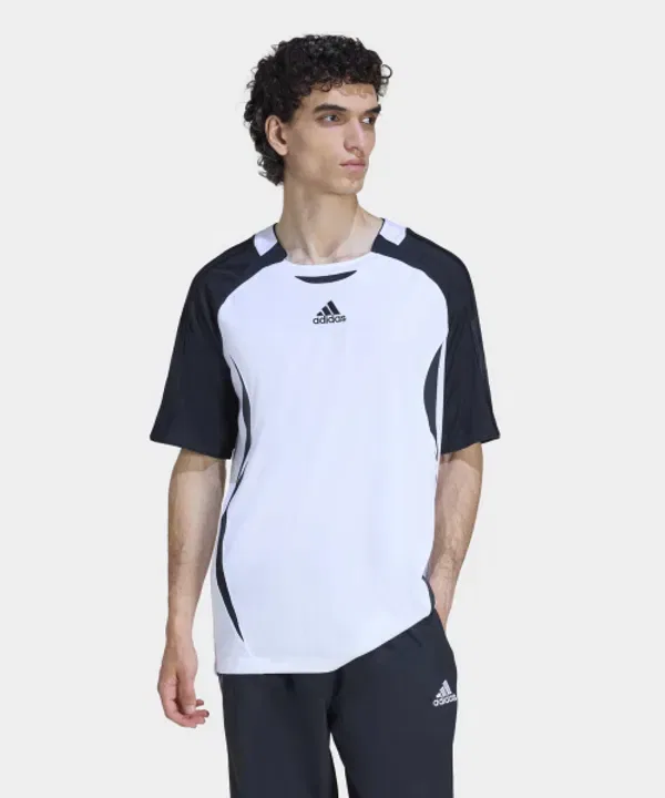 Футболка с принтом, Teamgeist, Adidas, белая