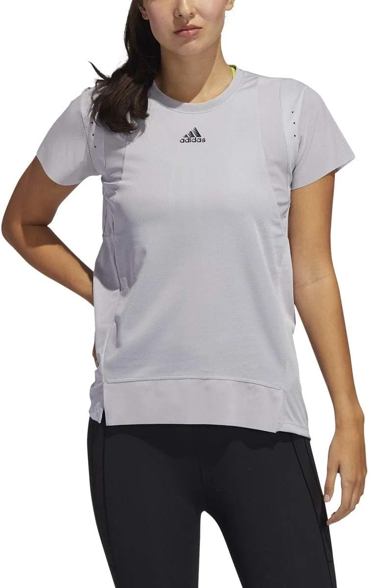 Женская тренировочная футболка Heat.RDY adidas, Glory Grey