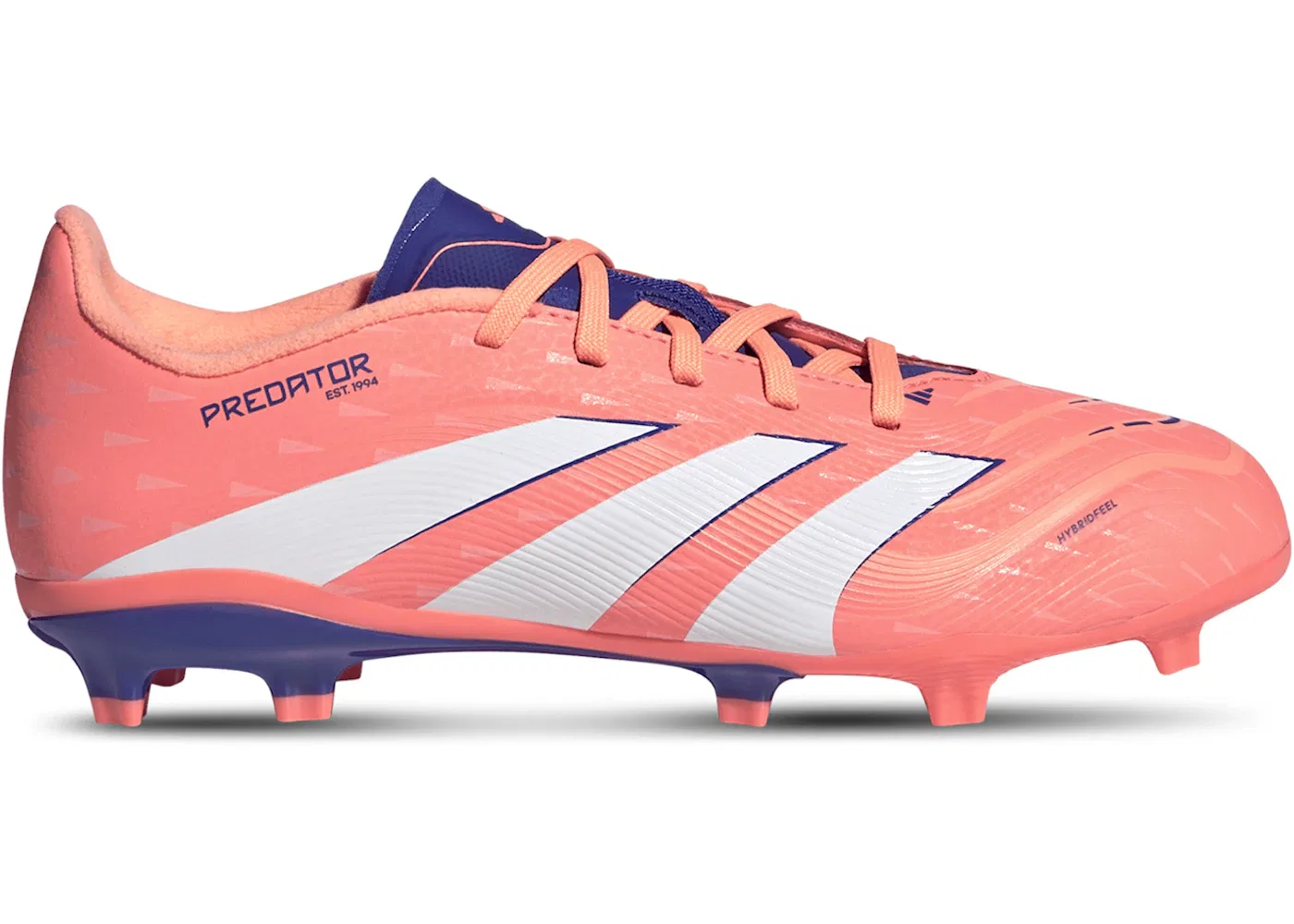 Детские бутсы Predator League FG/MG Adidas, Signal Coral Cloud White Beam Orange