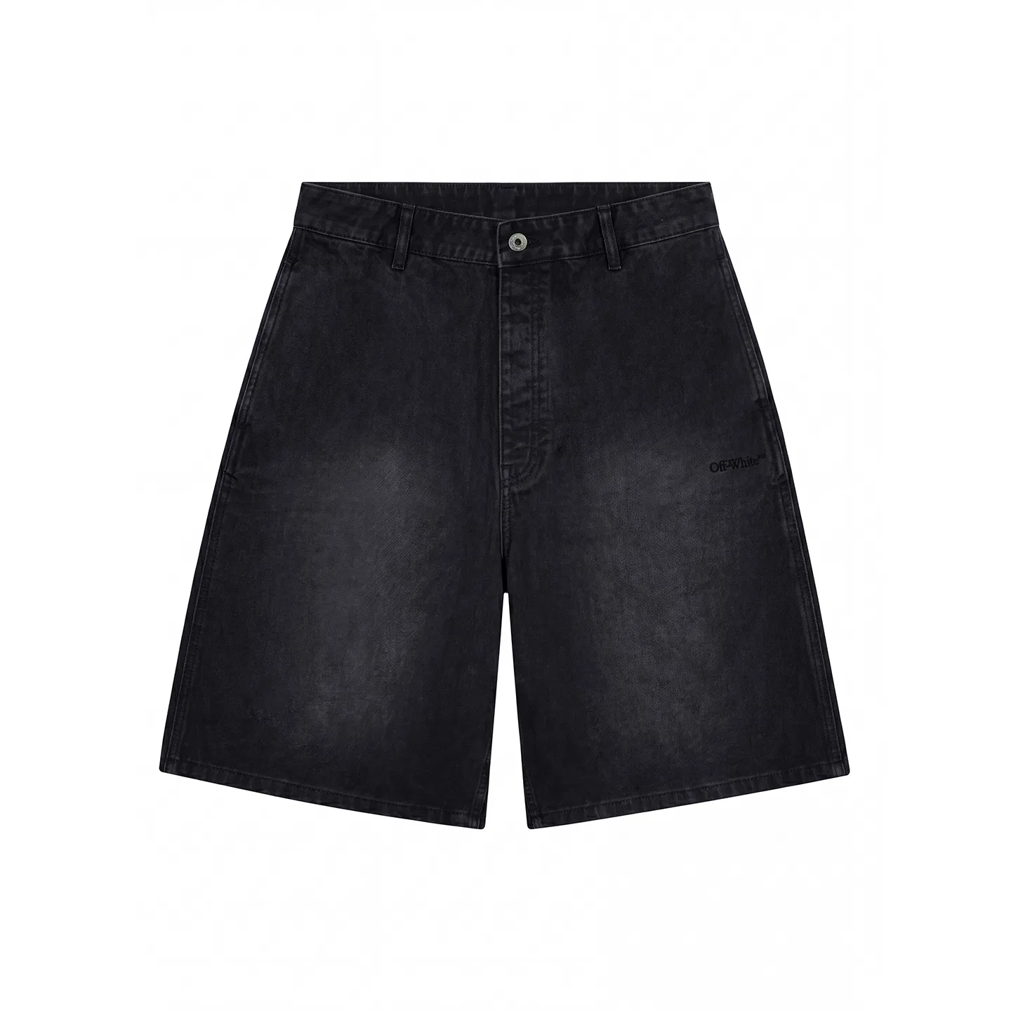 OFF-WHITE Детские джинсовые шорты OFF WHITE, Black