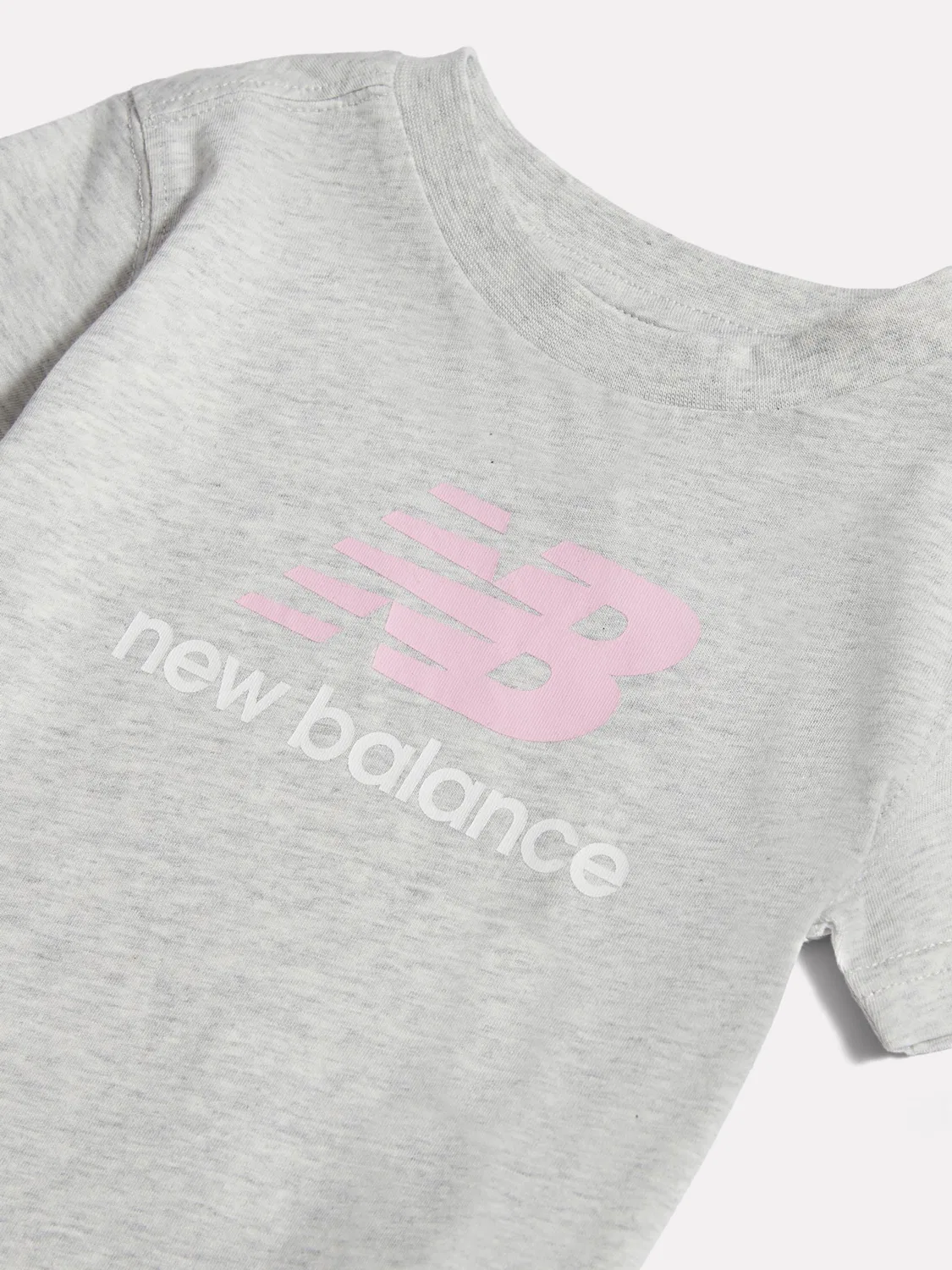 Футболка Stacked Logo New Balance, серый — фото 3