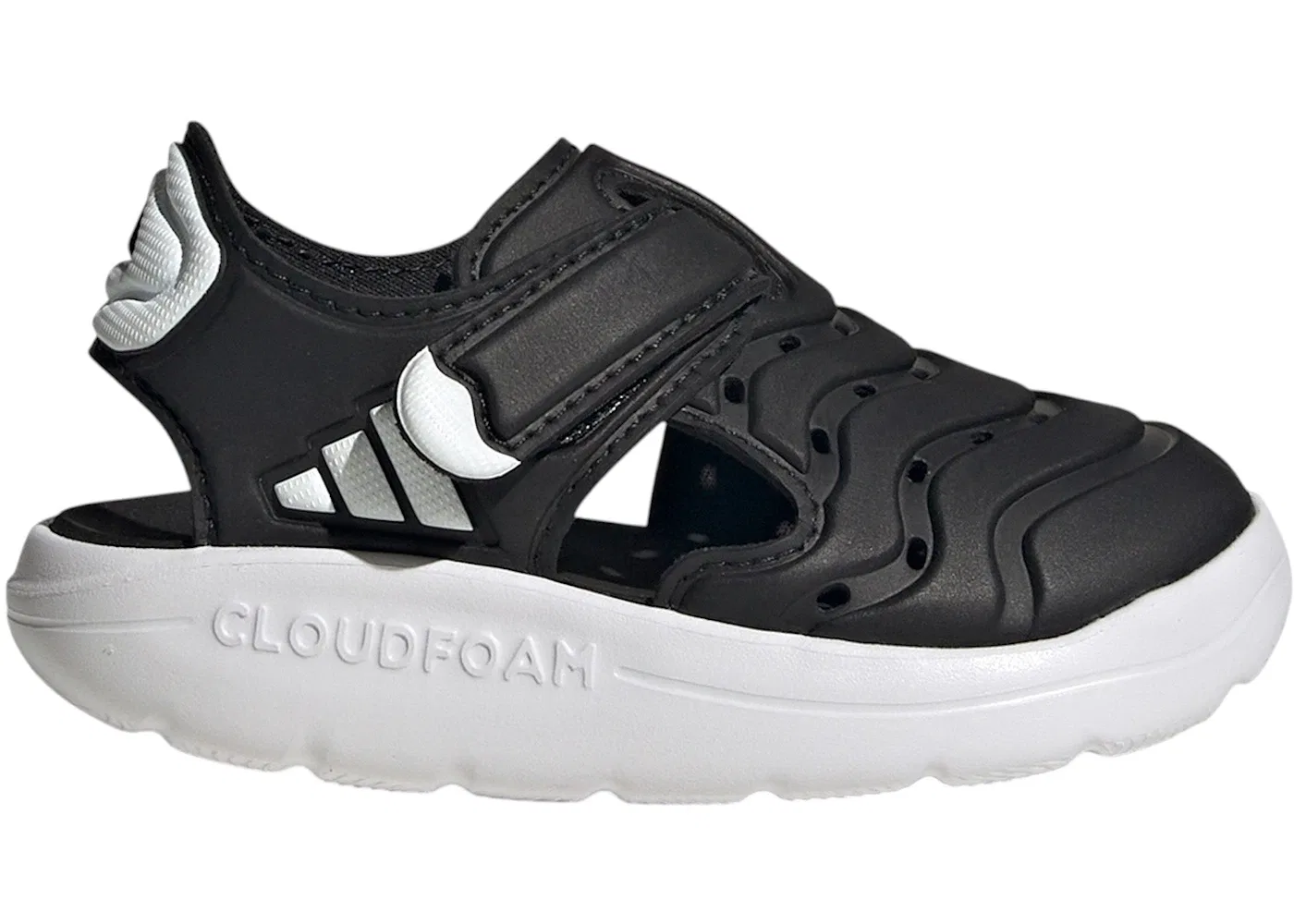 Детские сандалии водные с закрытым носком Adidas Water Sandal 2, Core Black/Cloud White/Core Black