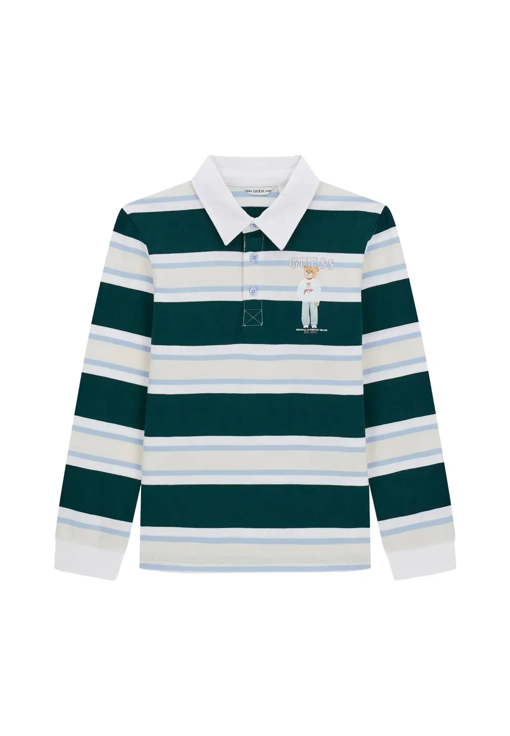 Gestreiftes polo-tshirt - рубашка поло Guess, Mehrfarbig Grün