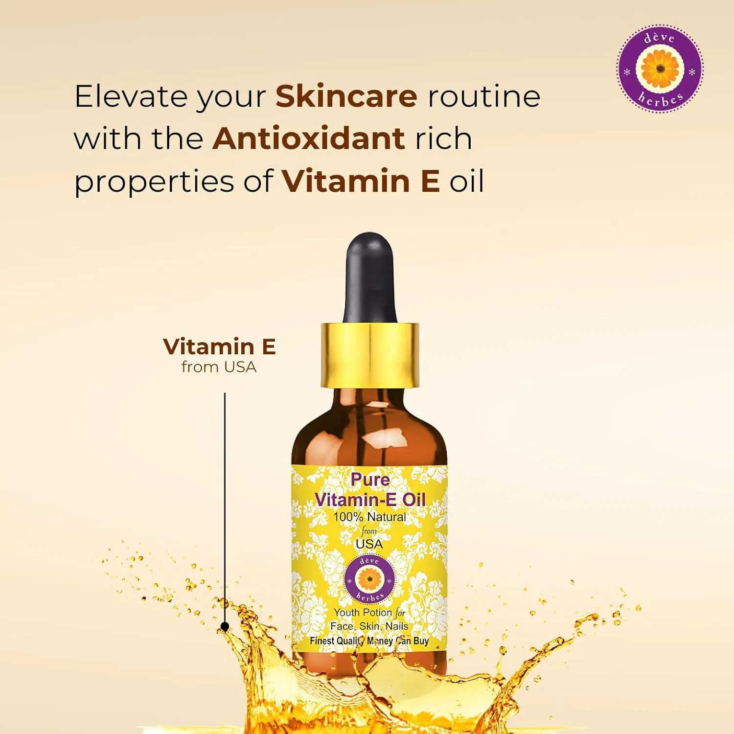 Масло для тела Vitamin E, Deve Herbes, 200 мл — фото 3