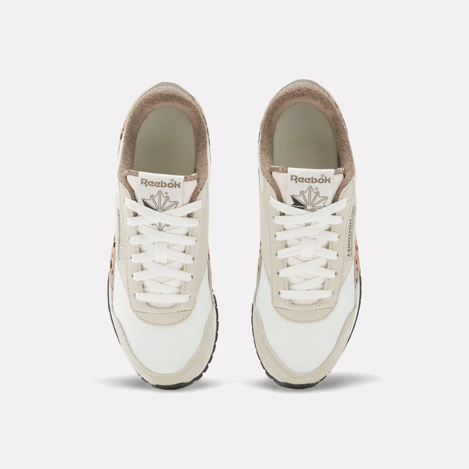 Детские кроссовки для девочек Classic AZ Reebok, Chalk Classic Beige Trek Grey — фото 4