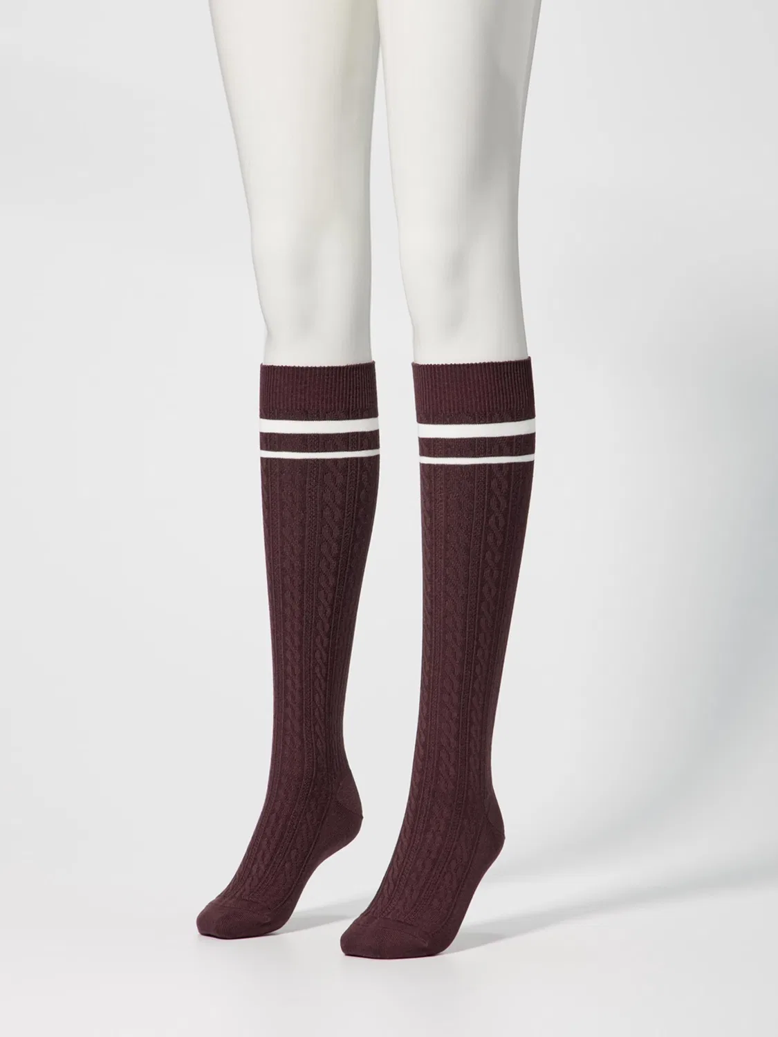 Носки HEATTECH Uniqlo, бордовый — фото 2
