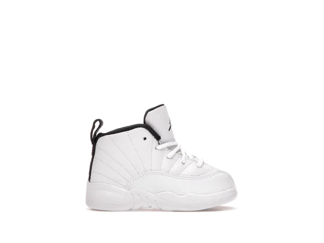 Детские кроссовки Lifestyle с принтом Jordan 12 Retro Jordan, White/Black-University Red