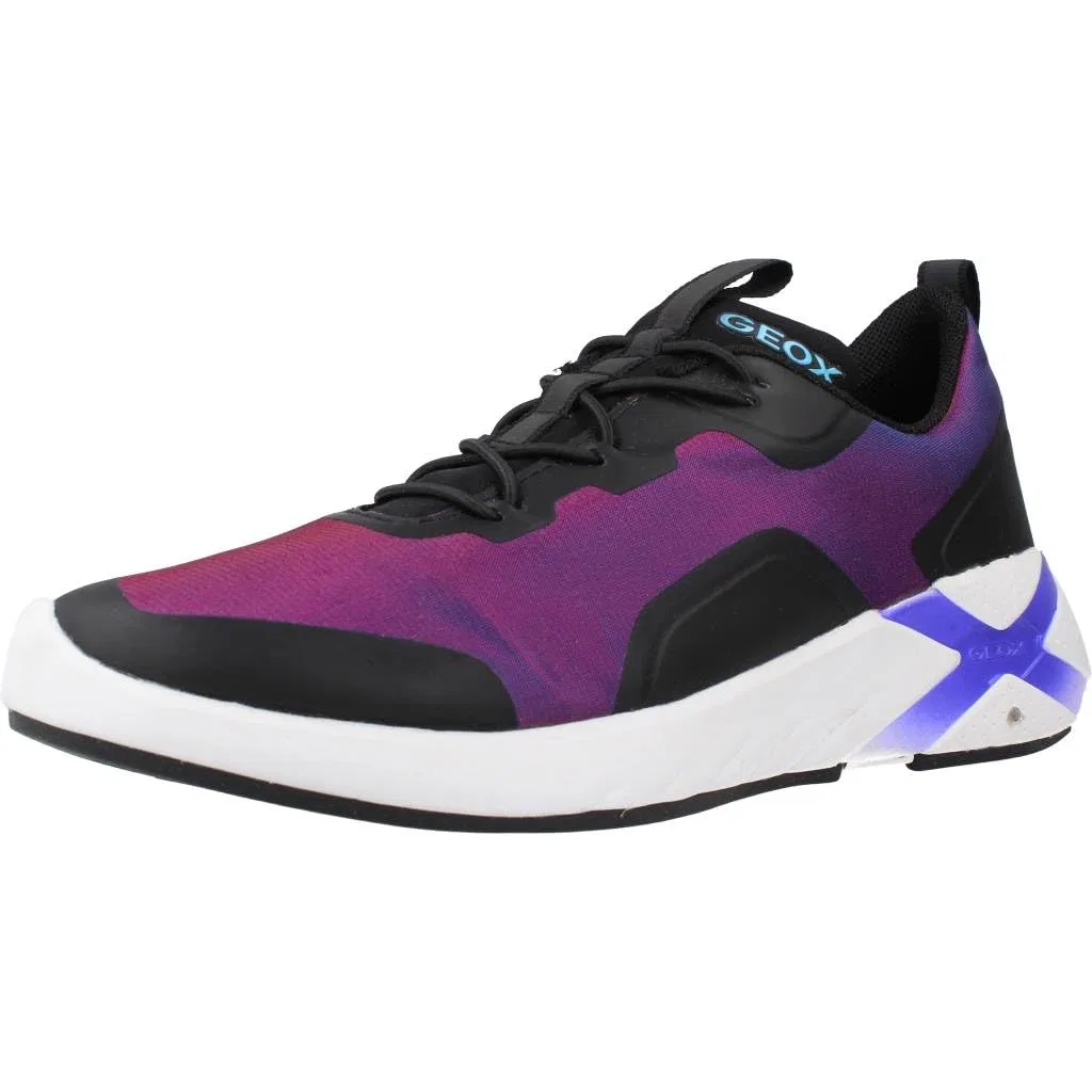 Детские кроссовки для мальчиков с принтом Playkix Geox, Violet/Black