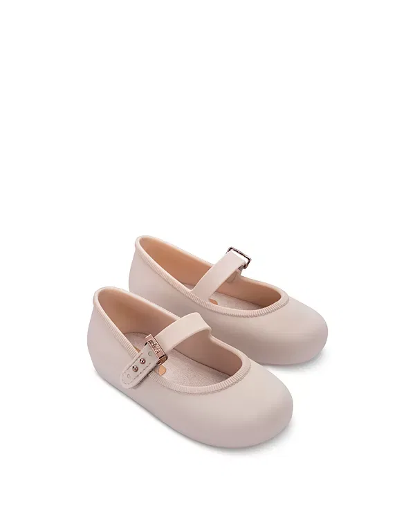 Детские балетки для девочек мягкие Mini Melissa, бежевый