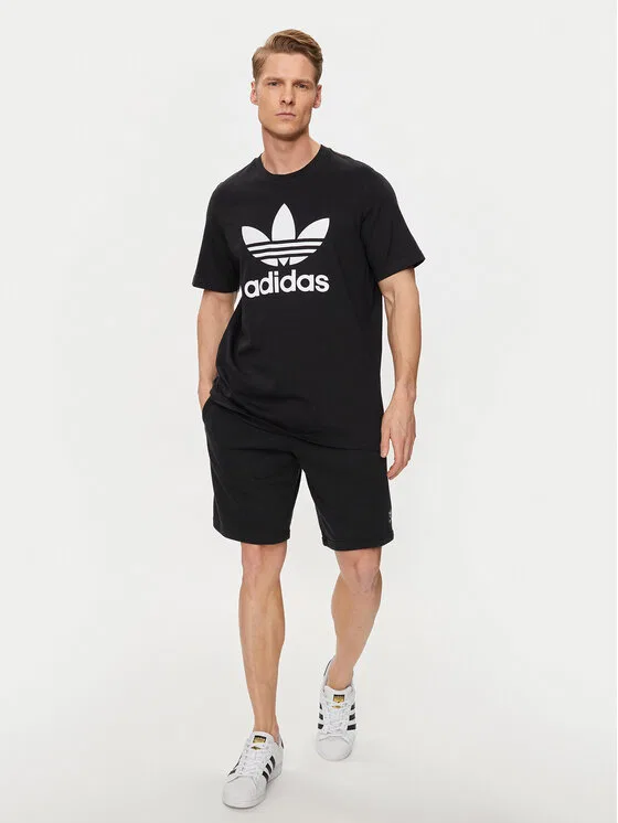 Футболка regular fit Adicolor Classics Trefoil T-Shirt Adidas, черный — фото 2