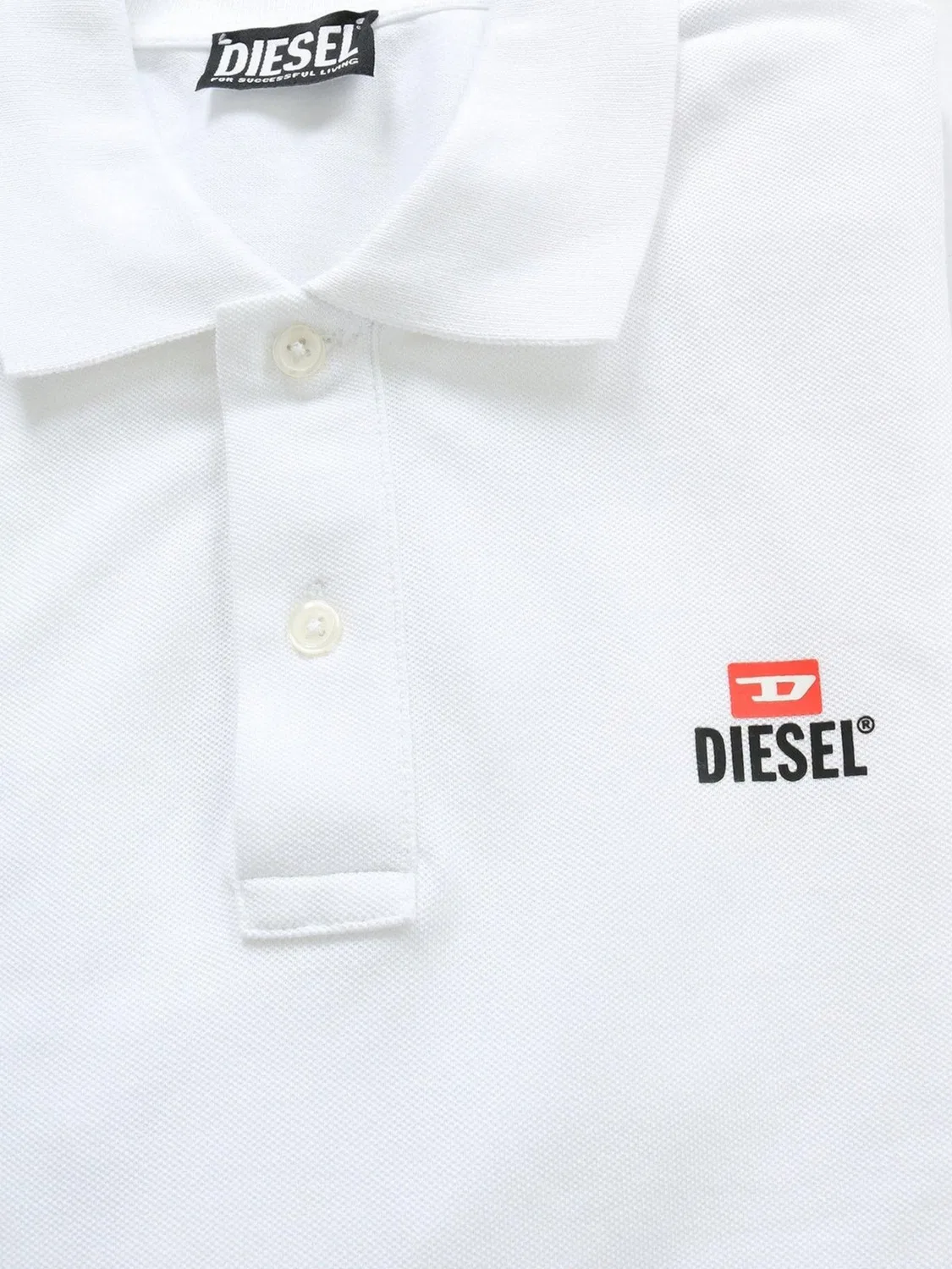 Футболка Diesel T-SMITH-LS-OUT белого цвета — фото 2