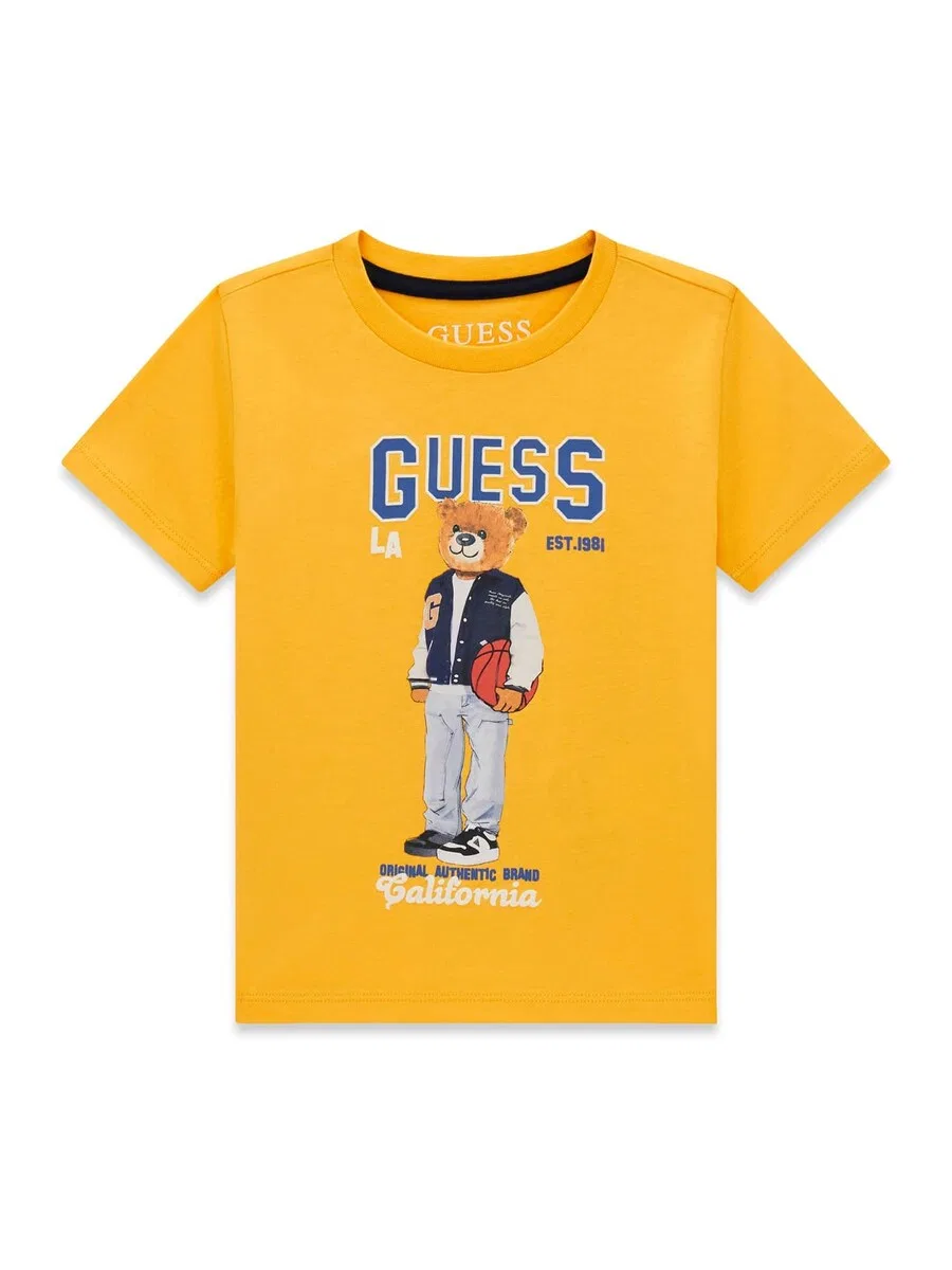 Рубашка GUESS стандартного кроя, цвет желто-золотой