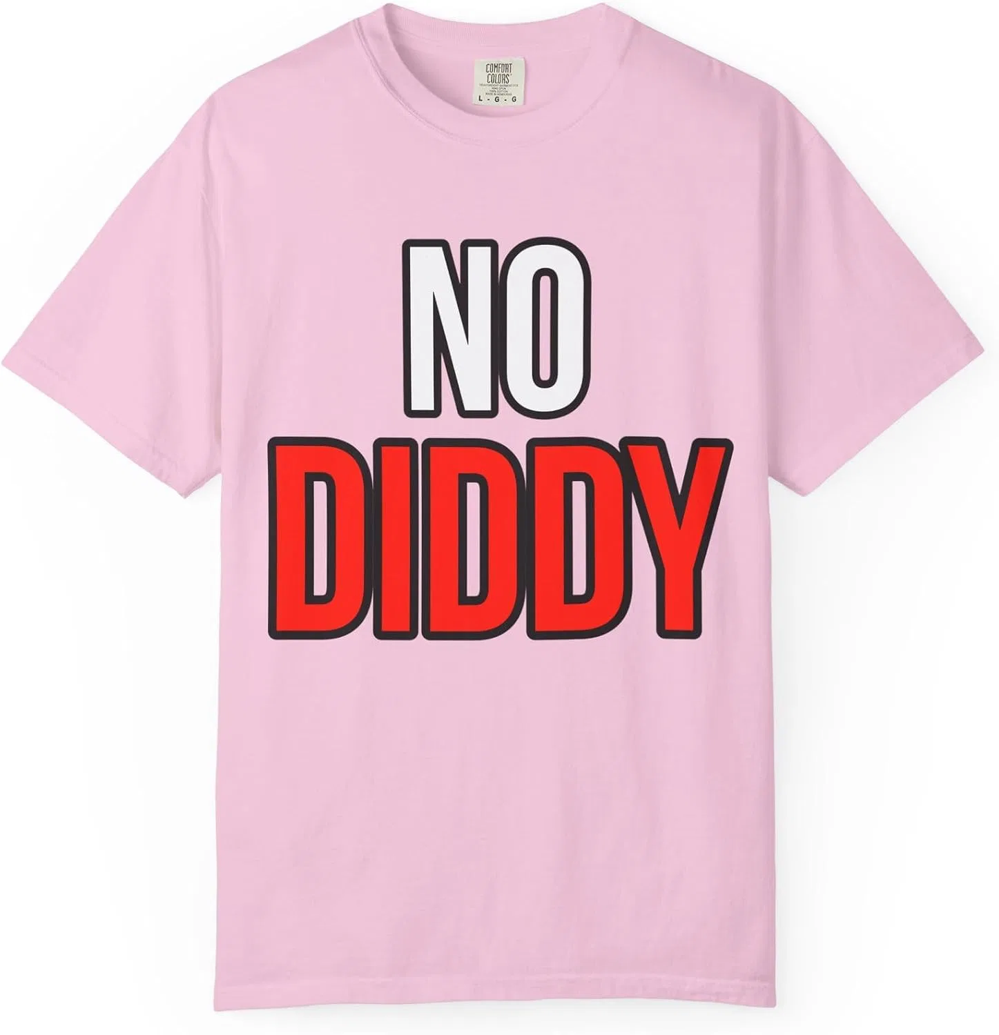 Футболка с принтом No Diddy Comfort Colors, Blossom