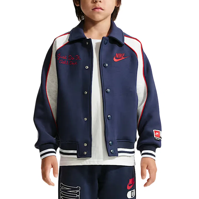 Детская куртка с лацканами Dark Navy Blue Nike