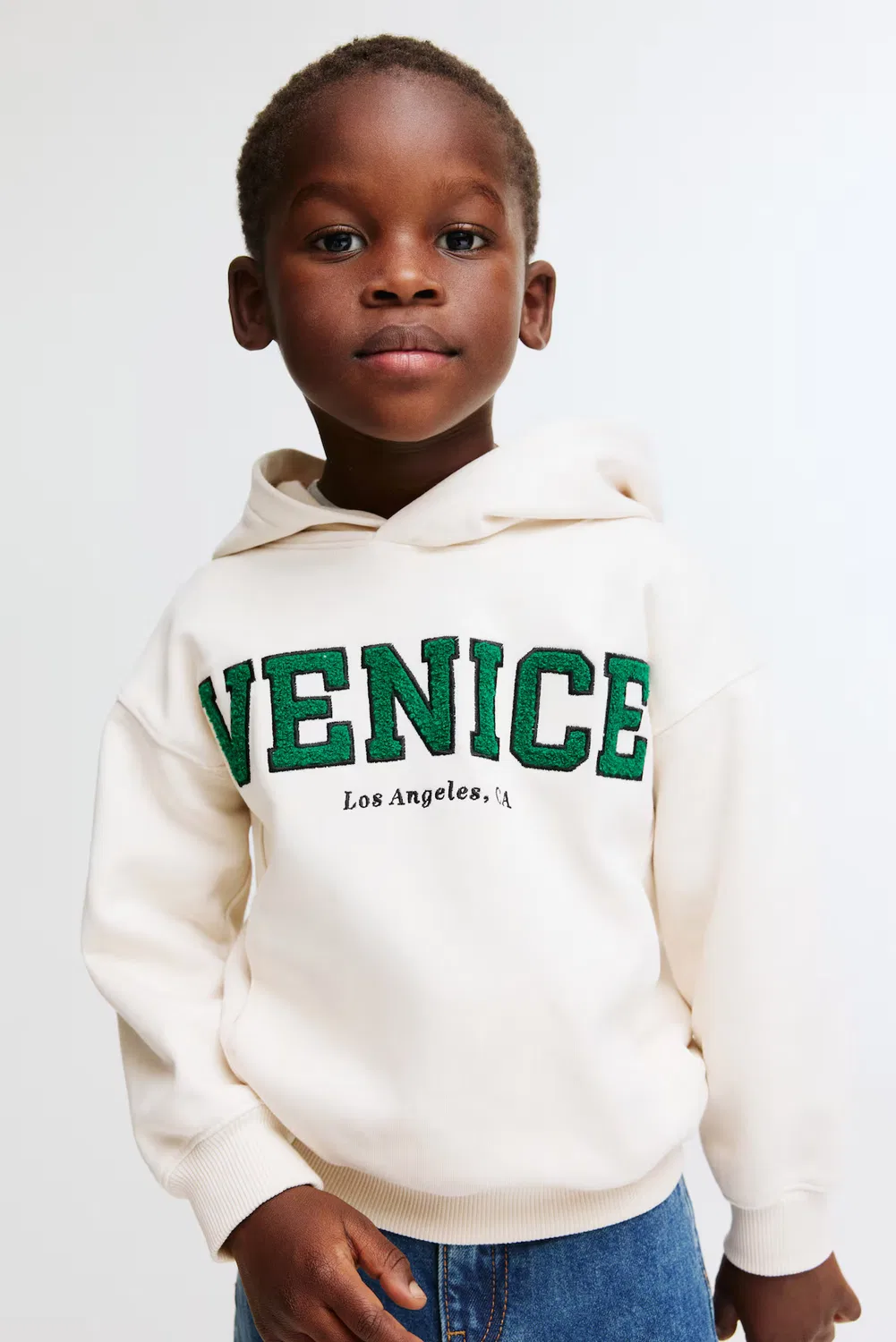 Толстовка с вышивкой H&M, Cremefarben/Venice