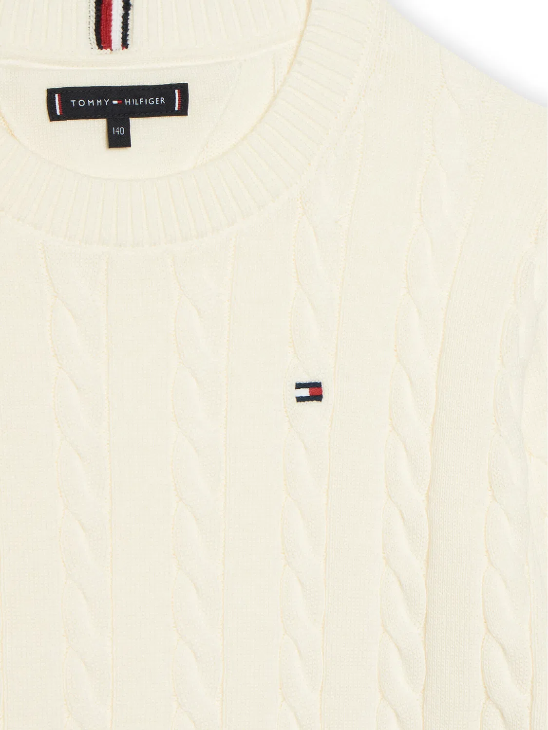 Пуловер стандартного кроя для мальчика Tommy Hilfiger, белый — фото 3