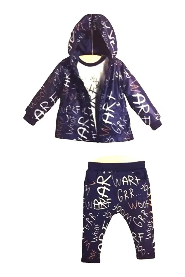 Детская куртка для девочек с принтом Wogi, Navy Blue