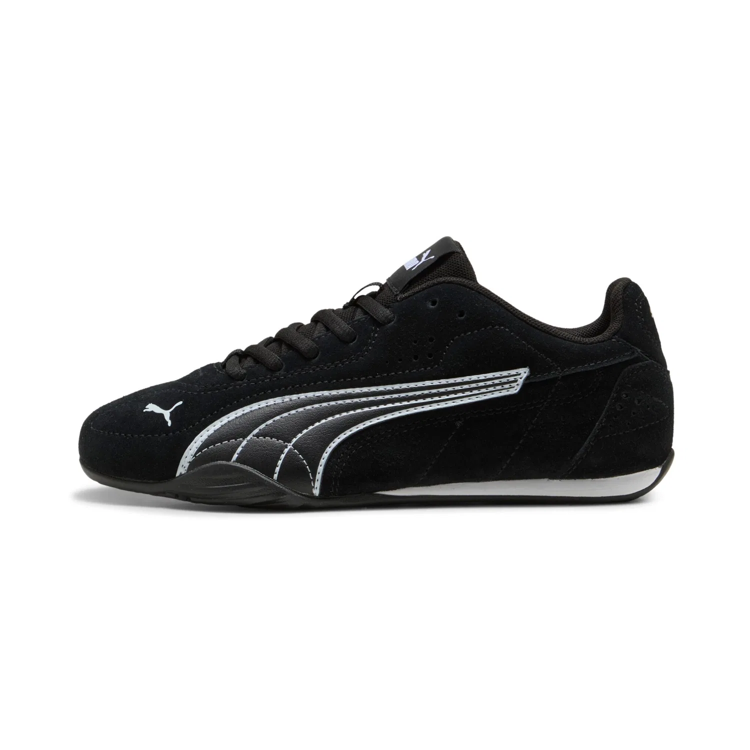 Детские кроссовки с мотоспортивным дизайном PUMA Catch SD JR, Black/White — фото 2