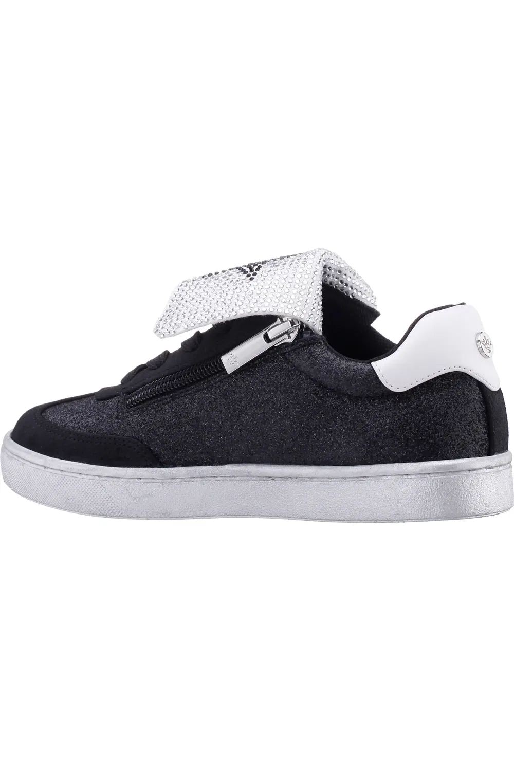 Кроссовки детские с блестящим верхом Cruise Nina, Black Glitter/Stones — фото 2