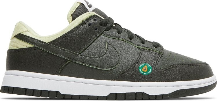 Кроссовки Nike Wmns Dunk Low LX 'Avocado', темно-серый/зеленый/белый