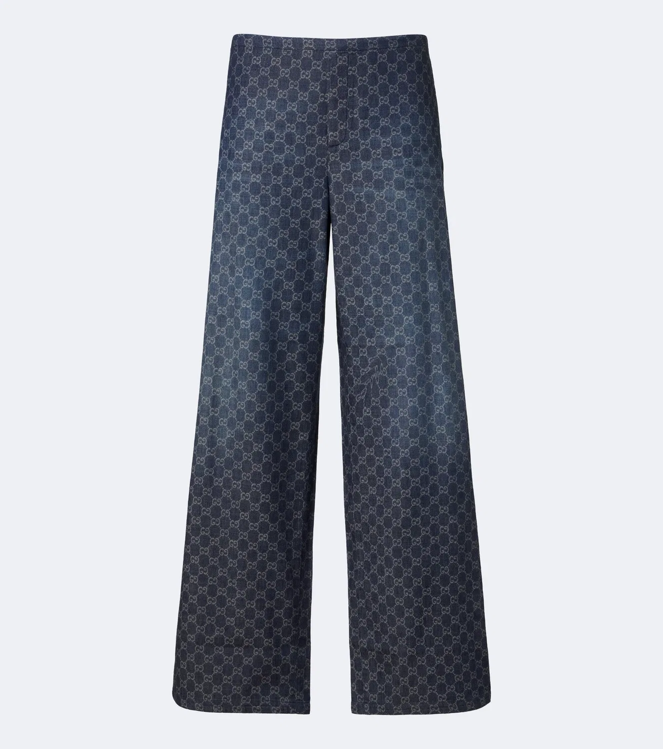 Прямые джинсы с эластичным поясом Gucci, синий