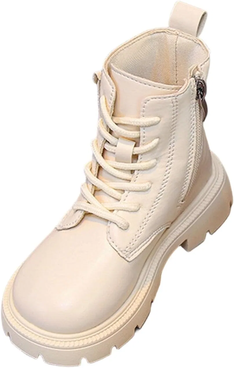 Детские зимние ботинки для девочек из замши с мехом SHOPESSA, Beige