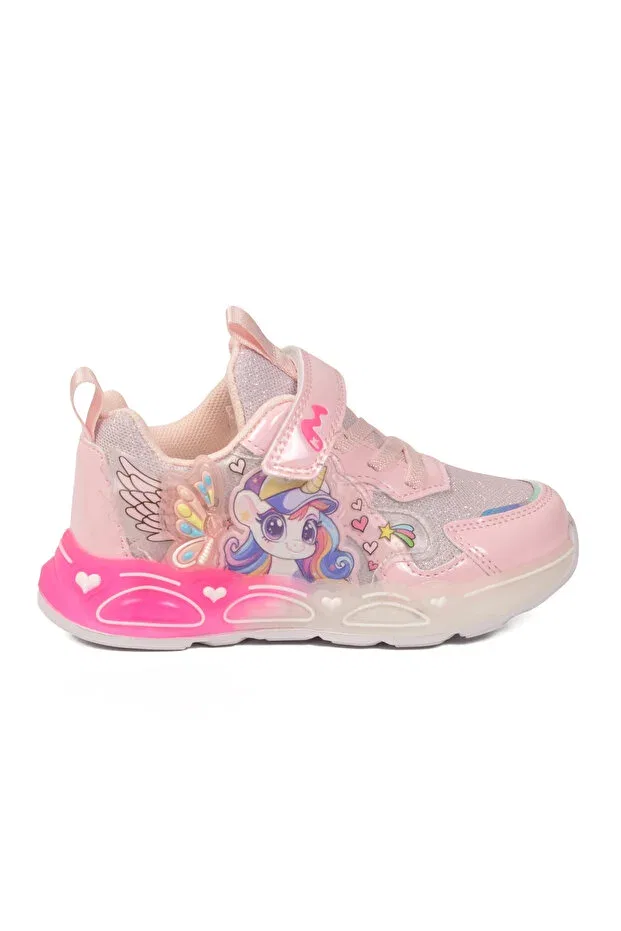 Детские спортивные кроссовки для девочек с липучкой Marco Kids, Pink — фото 3