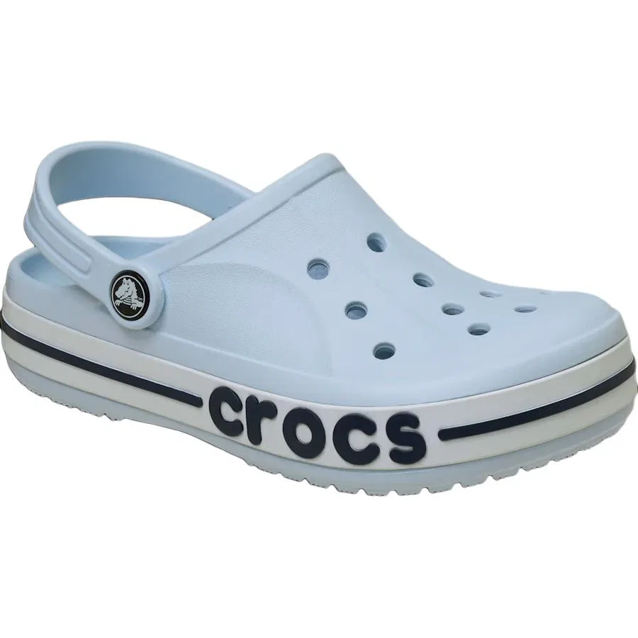 Детские сандалии-клоги с ремешком Bayaband Clog Blue Black Crocs, Blue Black — фото 4