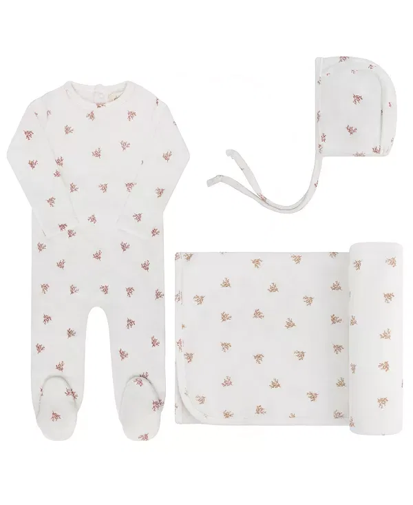 Детский комплект с листьями Take Me Home Set - Ely'S & Co., Ivory Girl